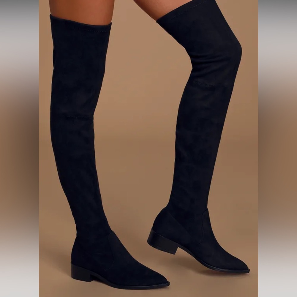 Steve Madden over the knee Jody Boots Black Size 8